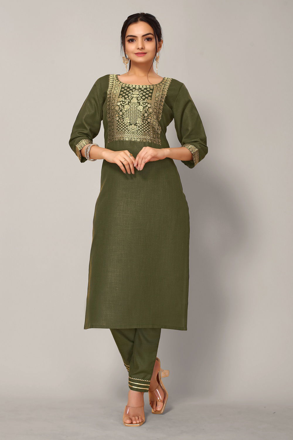 Nyka 1028 Latest Designer Ethnic Wear Cotton Kurti With Pant Collection